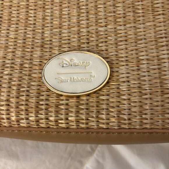 Disney Our Universe Bambi Straw Woven Crossbody Floral 3d Purse - Picture 4 of 7